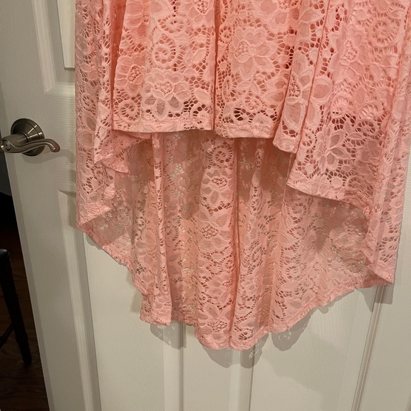 Lace hi-lo prom dress NEW - Picture 4 of 10